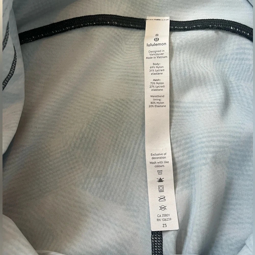 Lululemon‎ 8 Run Off Route Mid Rise Crop Legging